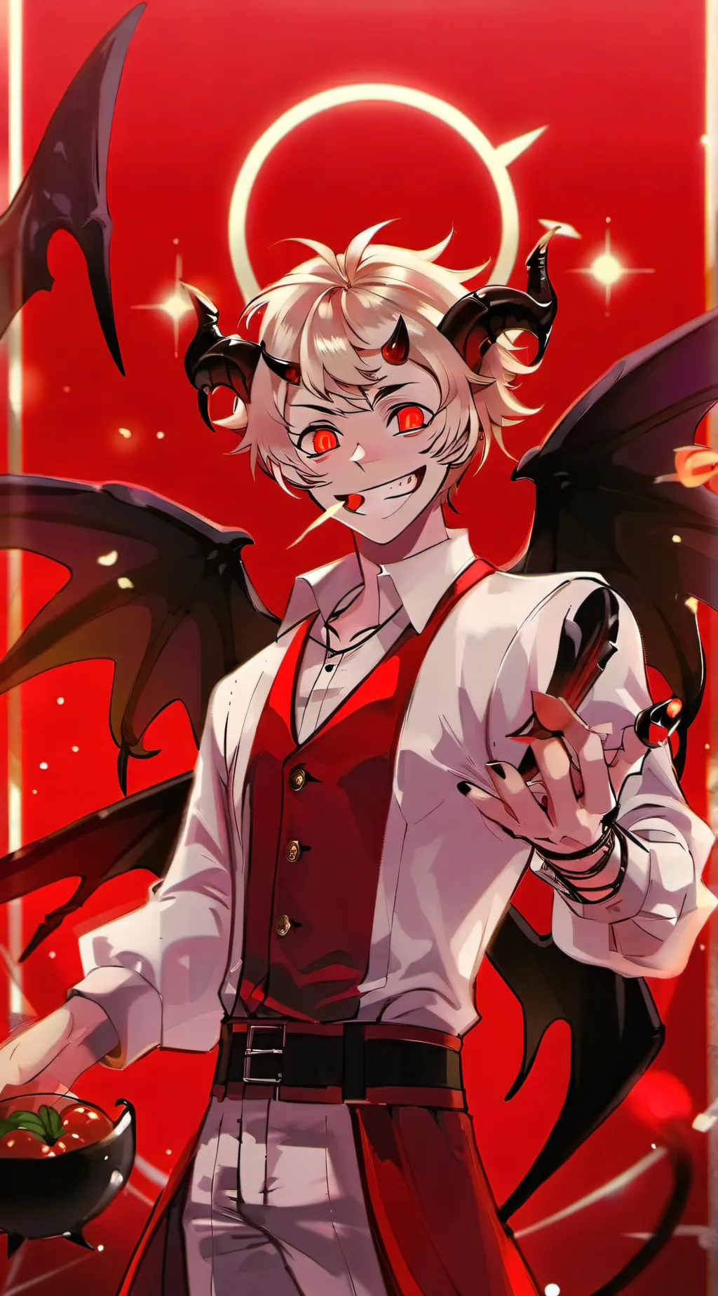 ai character: Lucifer HH background