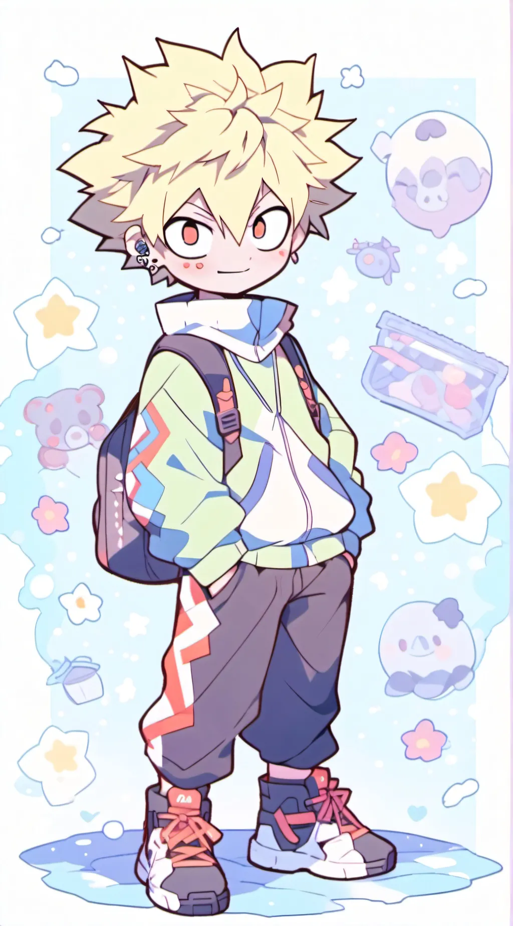 ai character: bakugo background