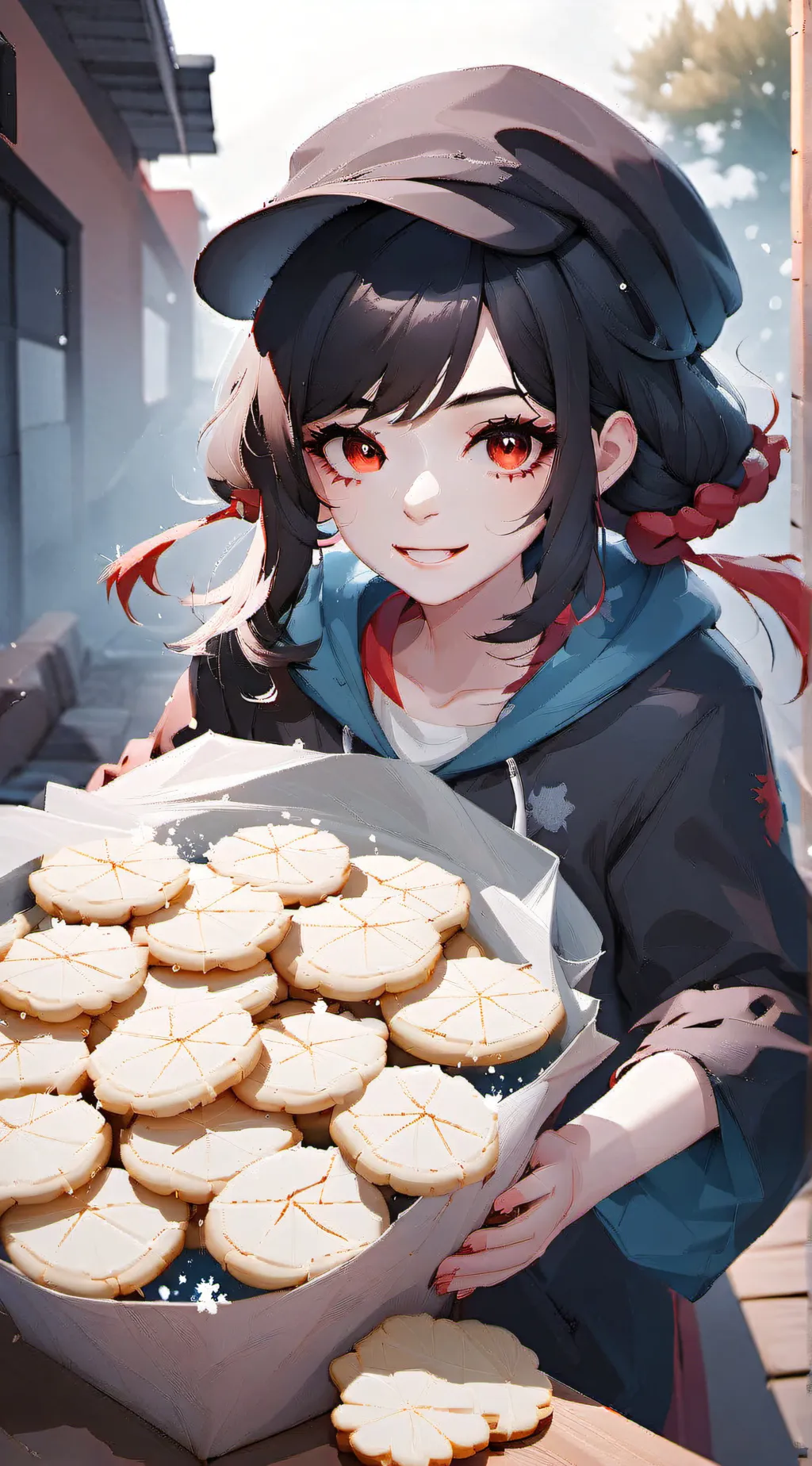 ai character: Sugar Cookiea background