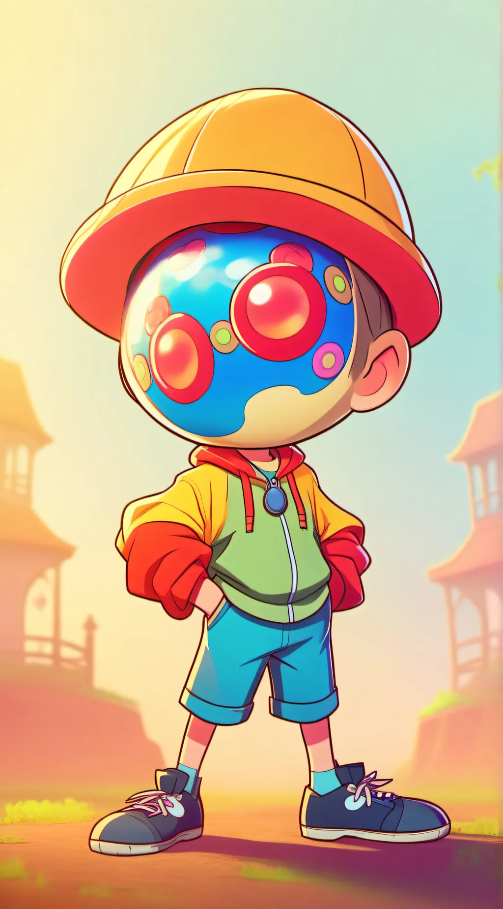 ai character: orb background