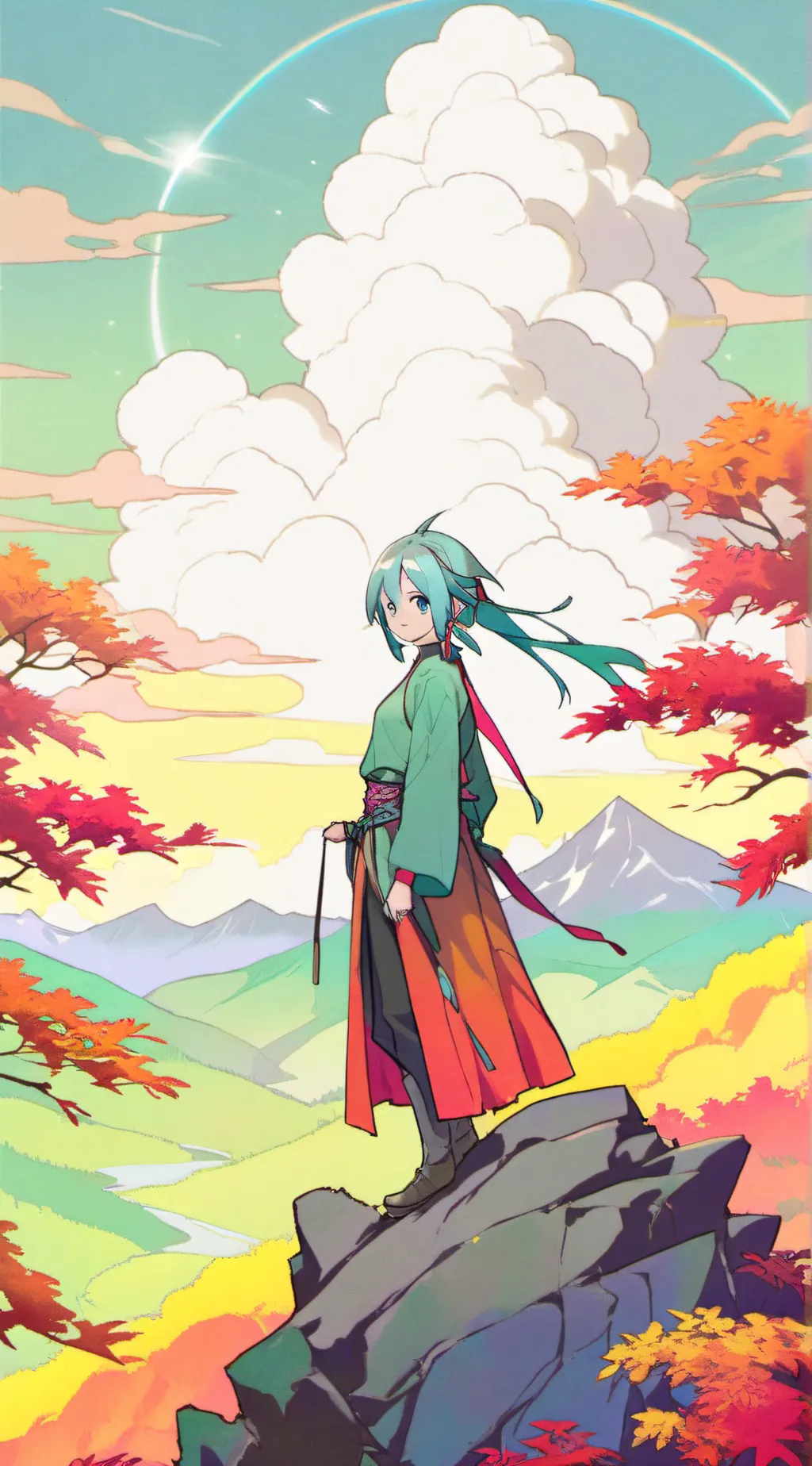 ai character: Miku background