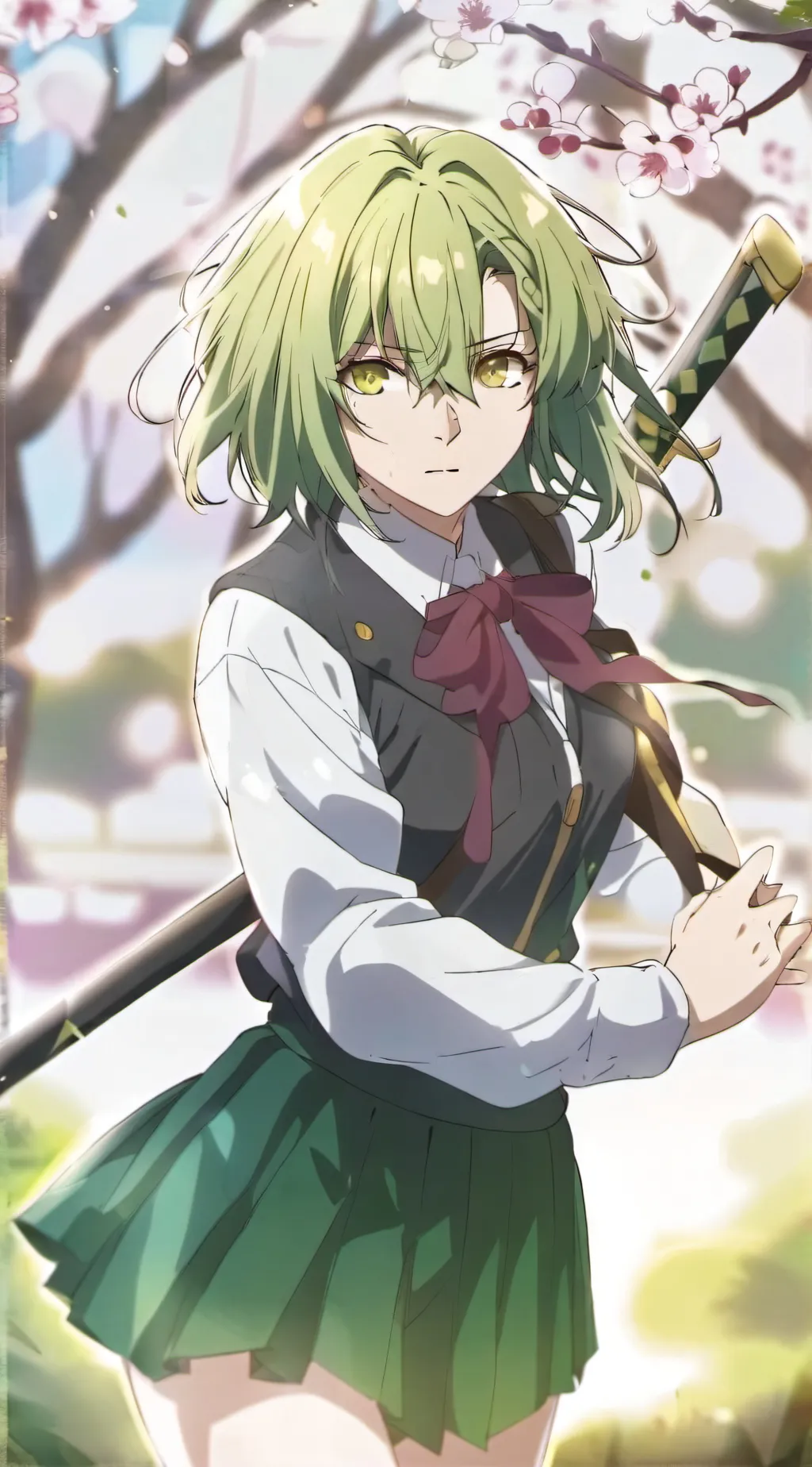 ai character: Maki  background