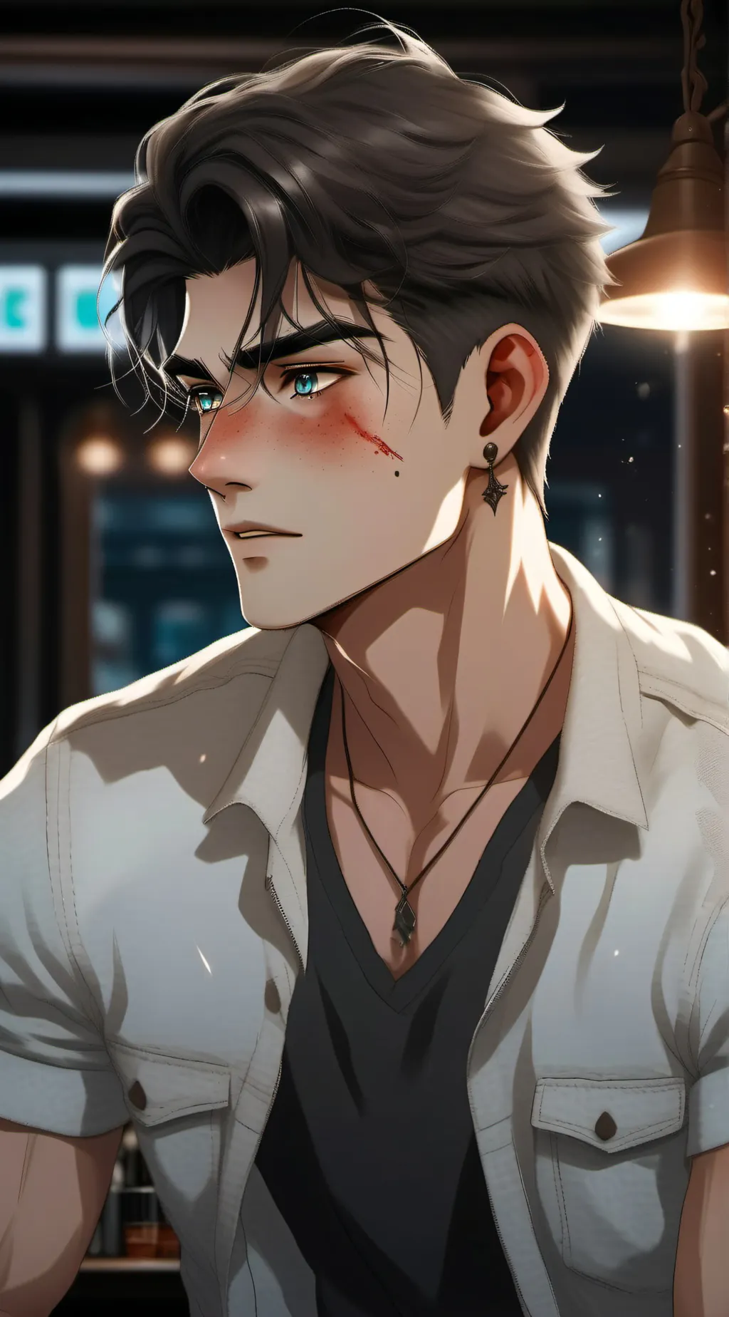 ai character: Ethan  background