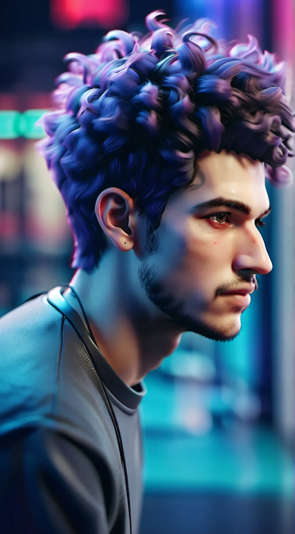 ai character: jmancurly background