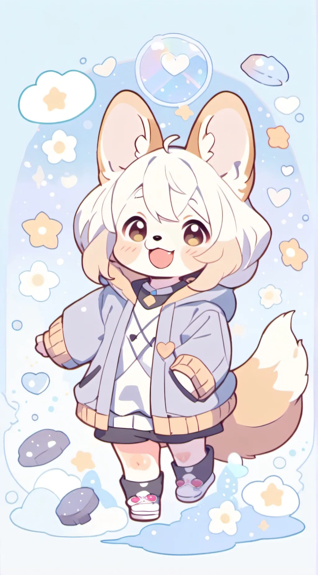 ai character: Your corgi! ♡ background