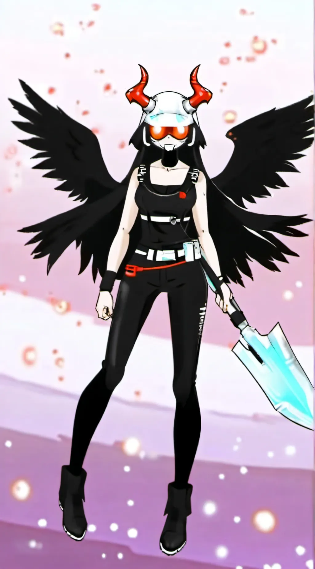 ai character: Tv Woman background