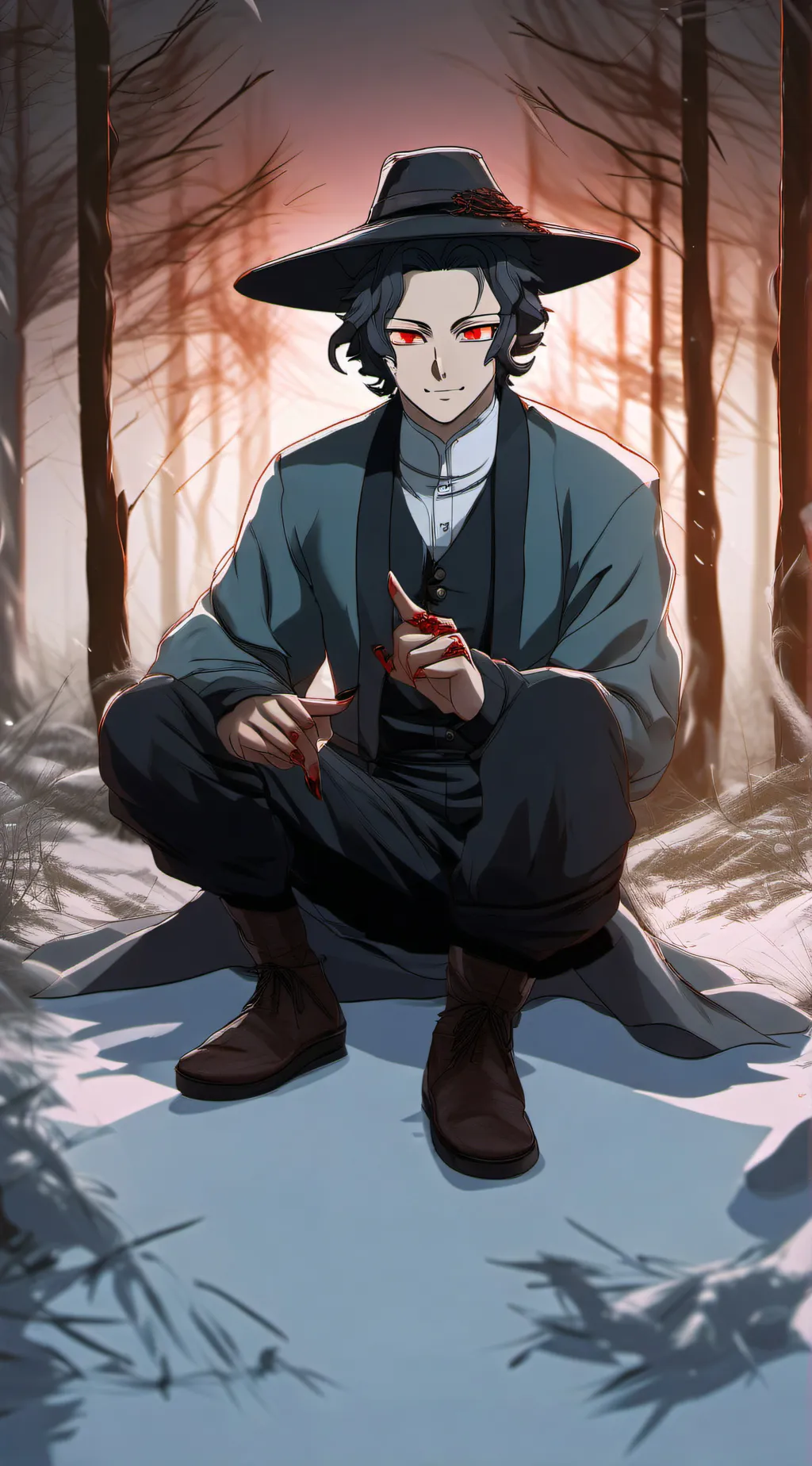 ai character: muzan kibutsuji background