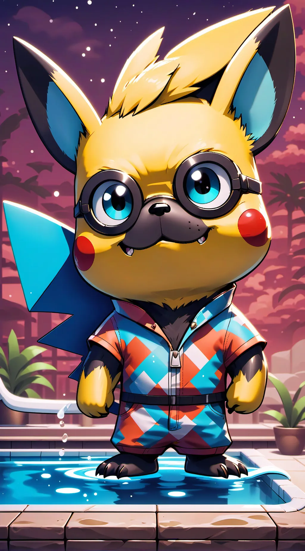 ai character: Sc pool background