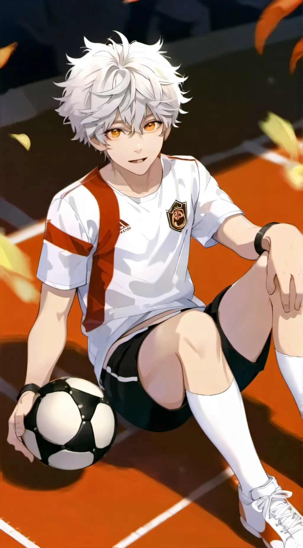 ai character: Mha football background