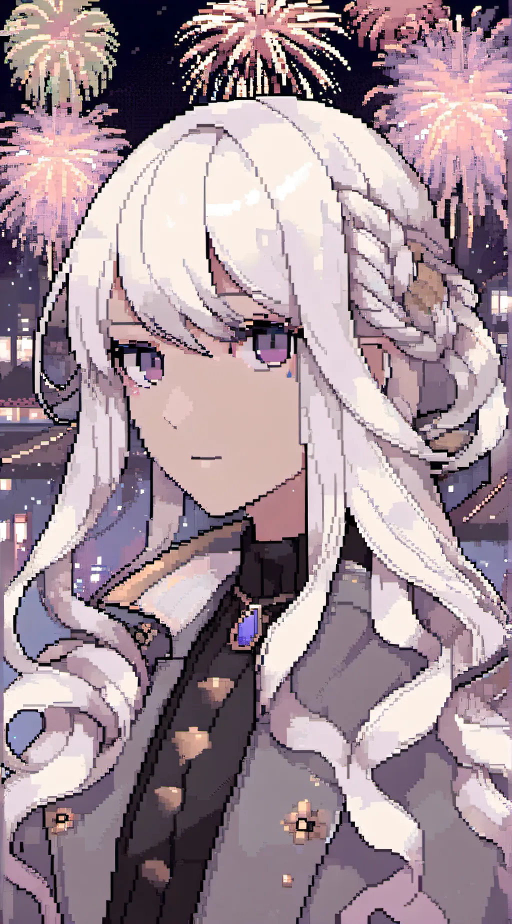 ai character: MHA new years background