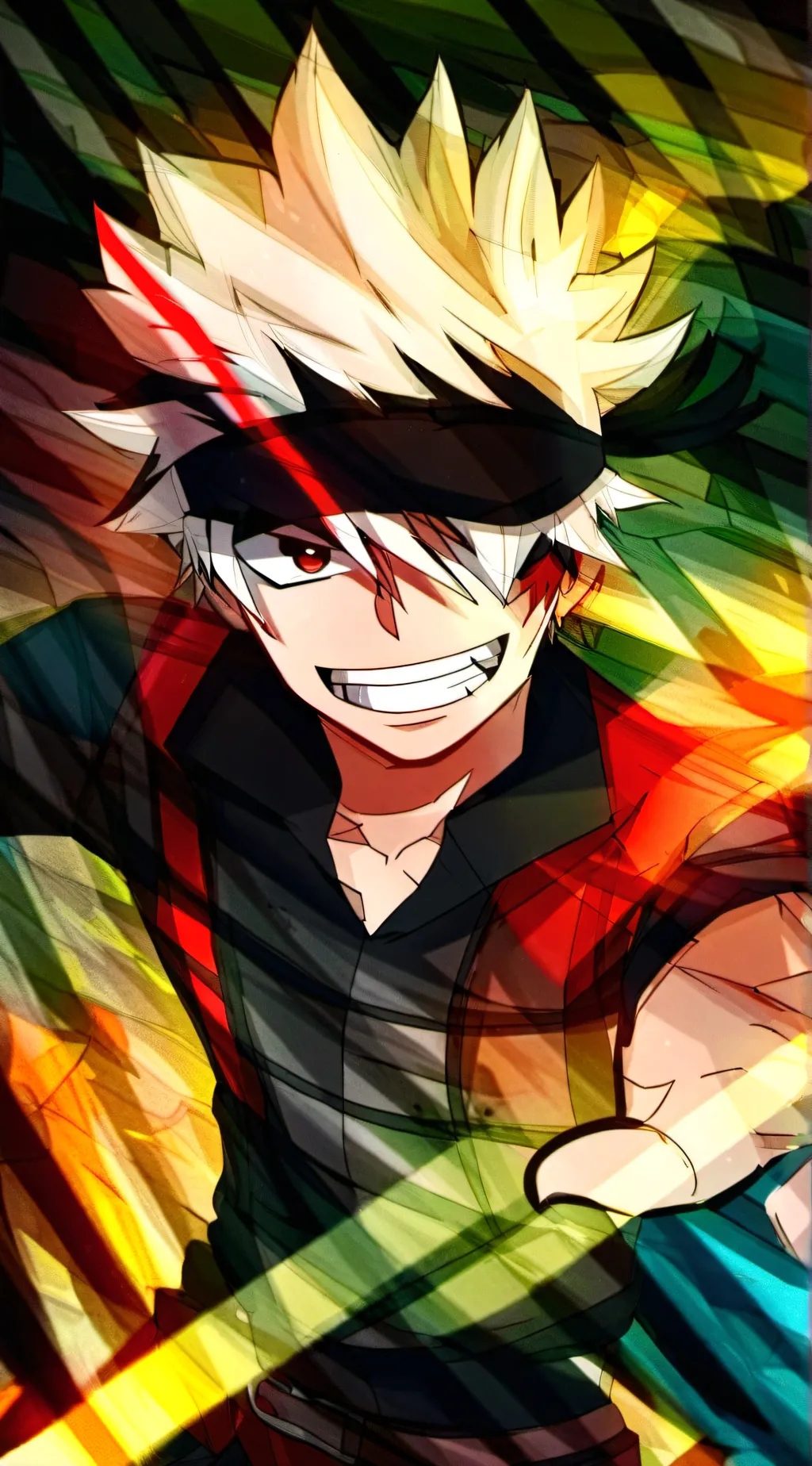 ai character: bakugo  background