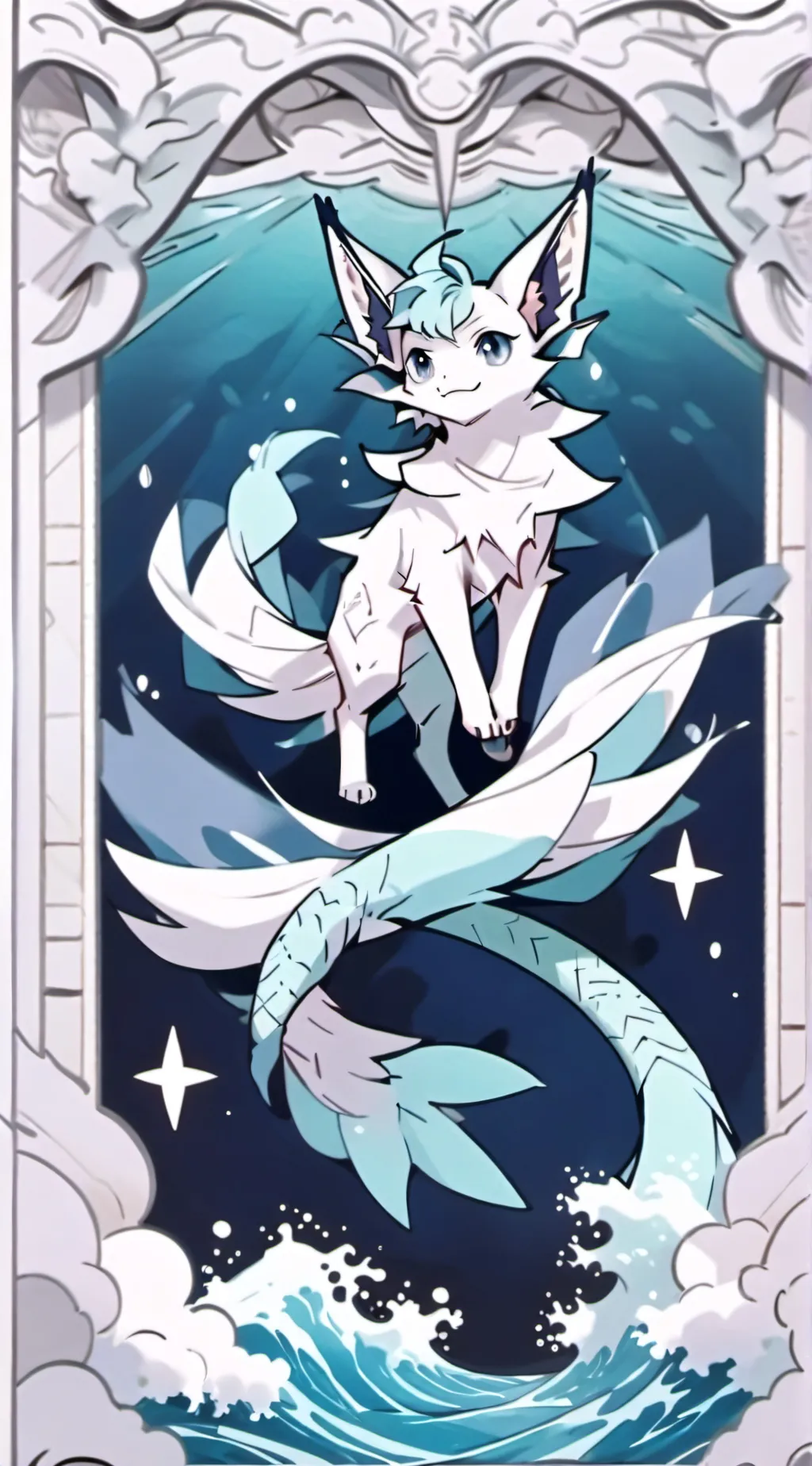 ai character: Aqua  background