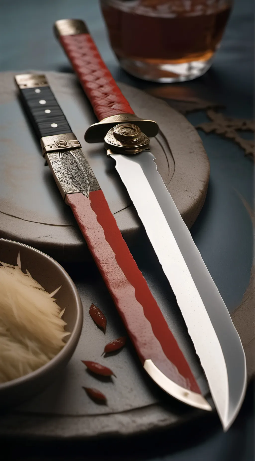 ai character: Red Sword background