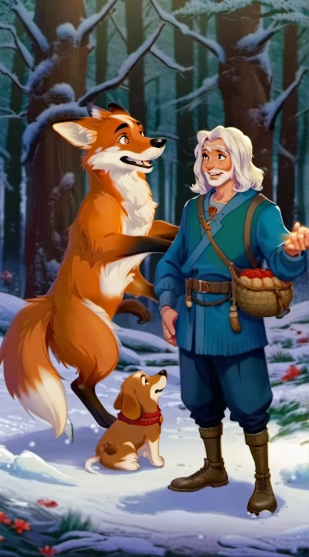 ai character: Copper+Todd background