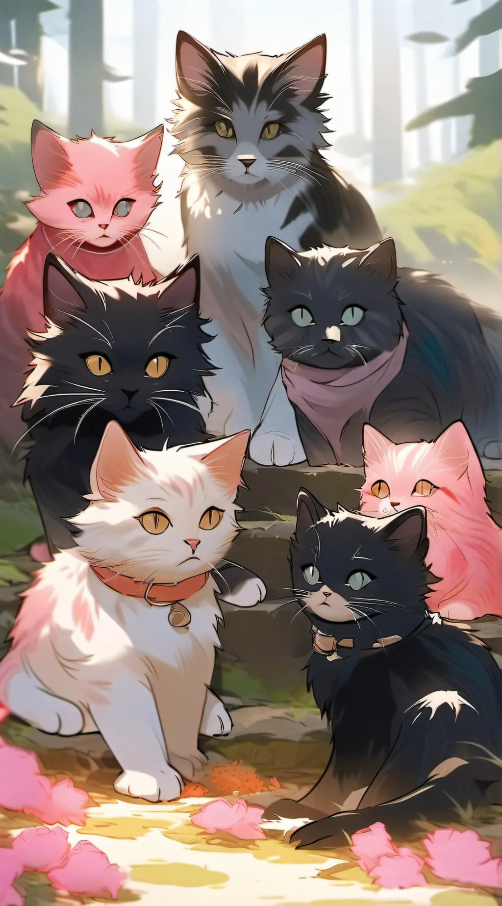 ai character: Favorite kitten. background