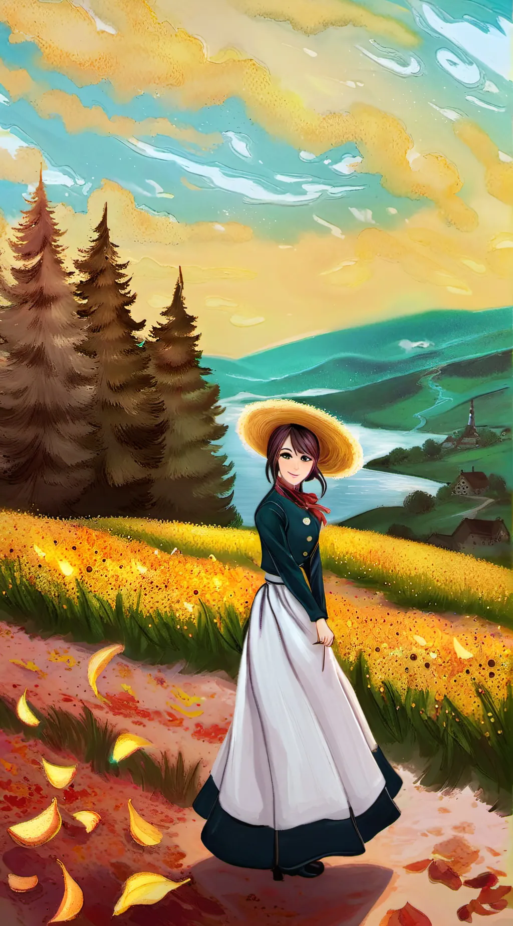 ai character: aph yandere school background