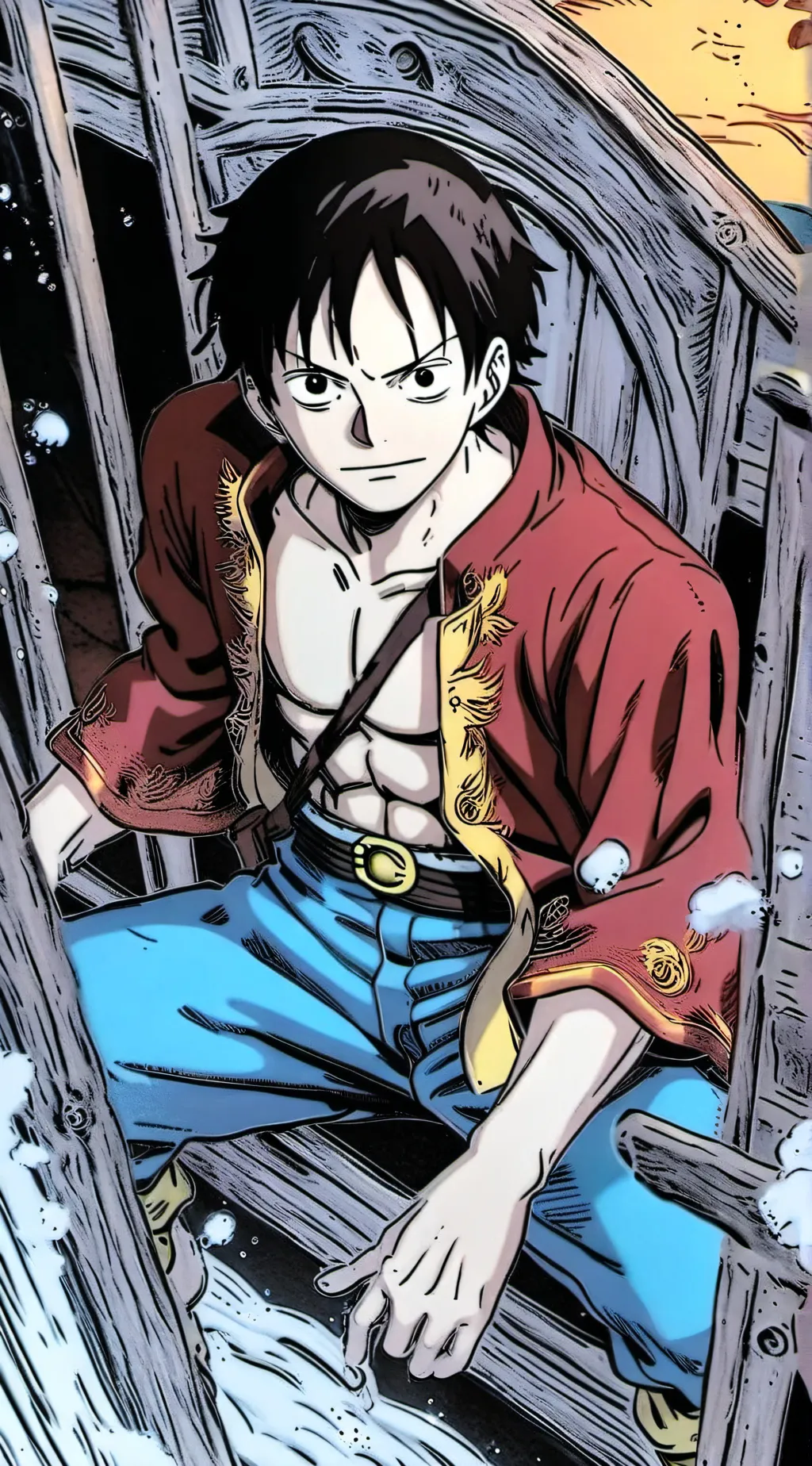 ai character: Luffy background