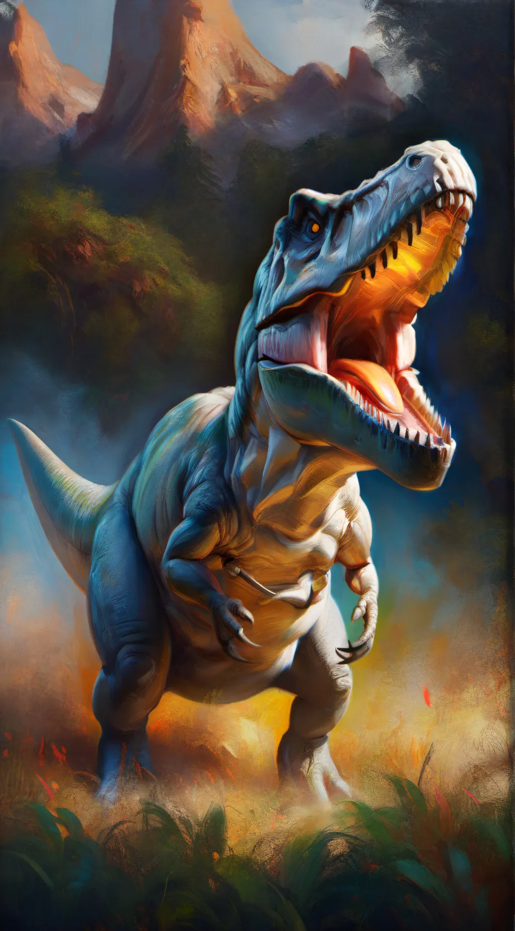 ai character: jurrasic world background