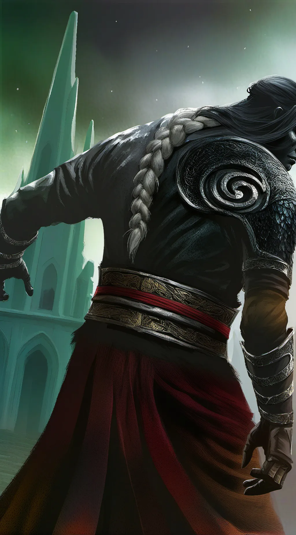 Talkie AI - Chat with black figure