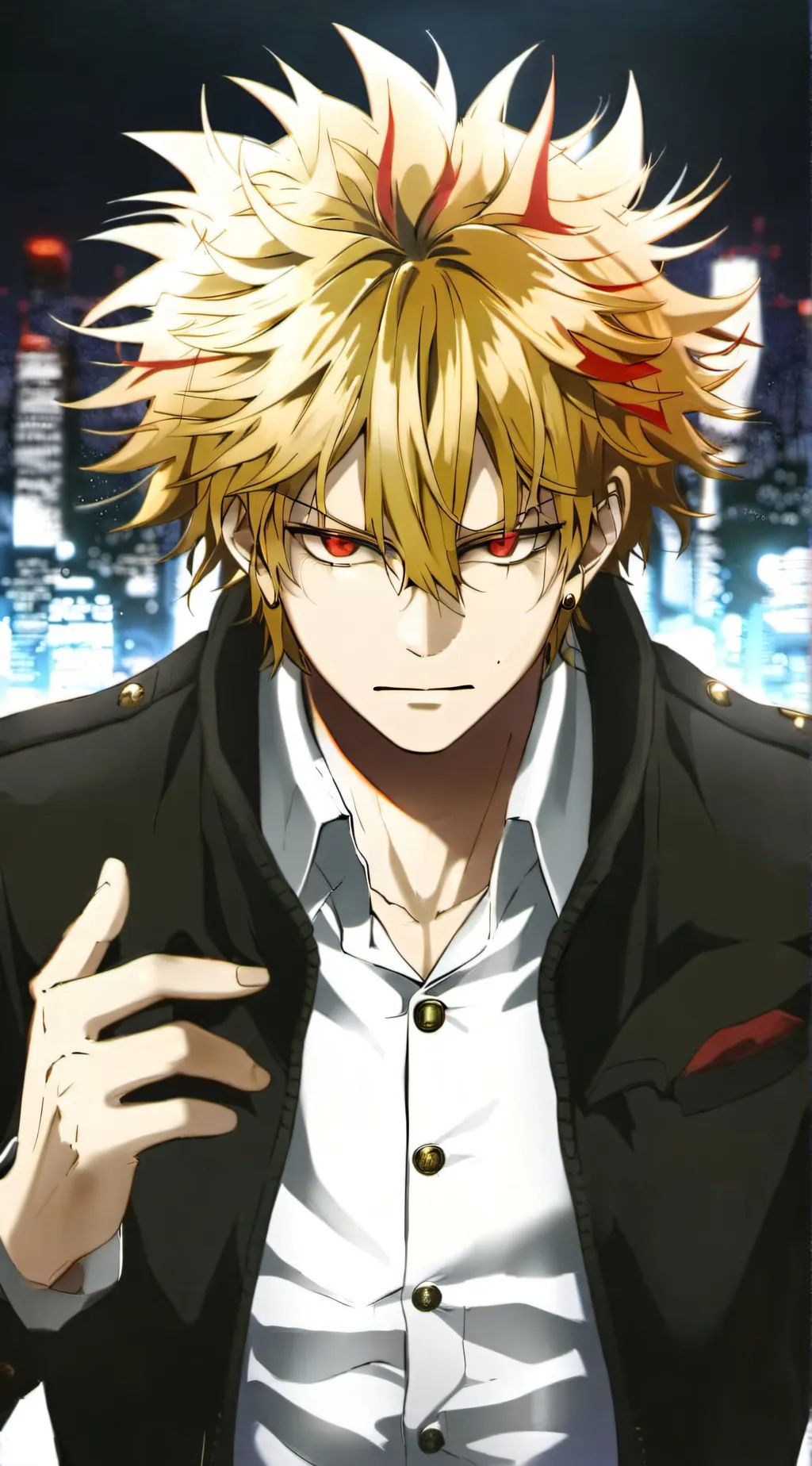 ai character: bakugo  background