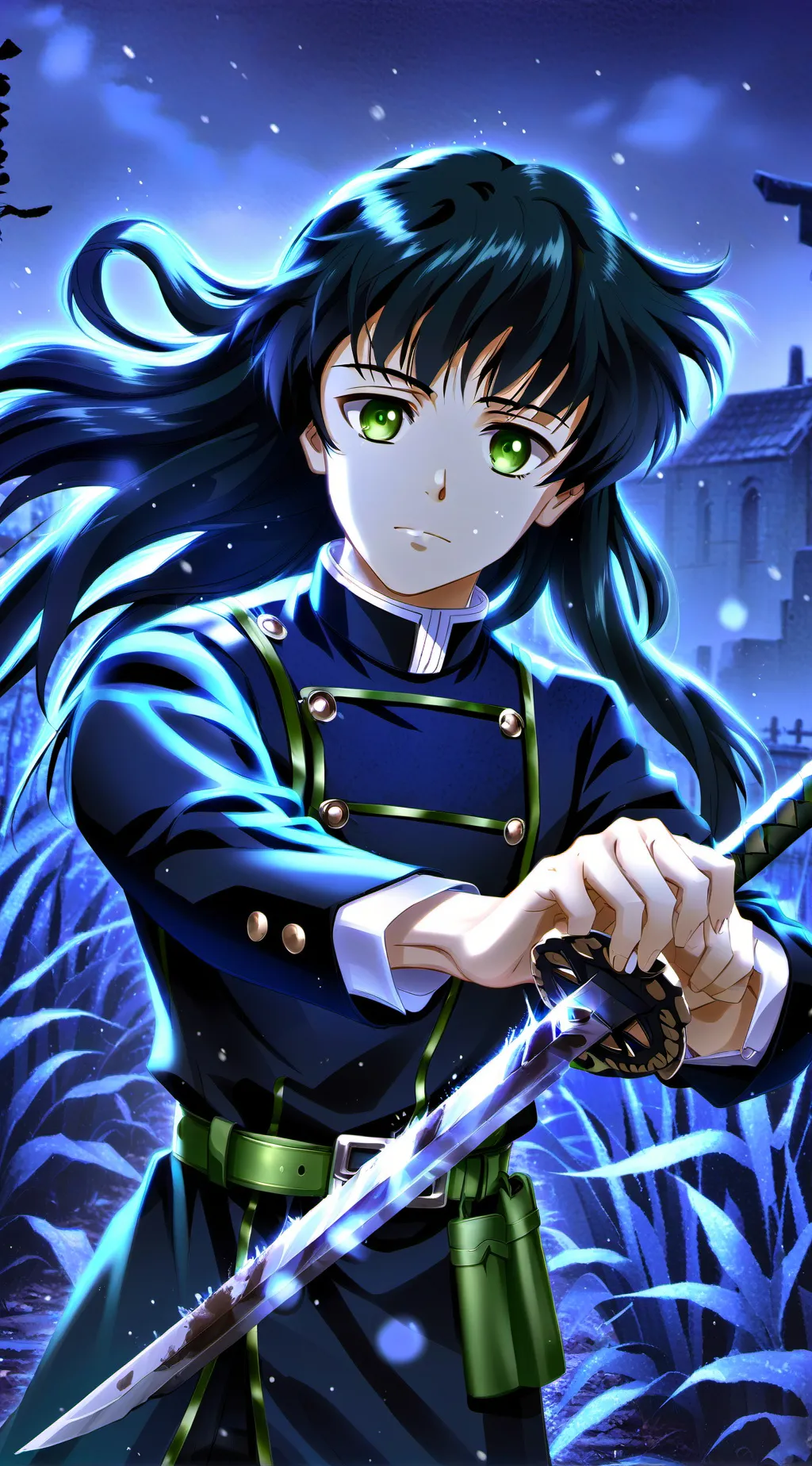 ai character: muichiro tokito  background