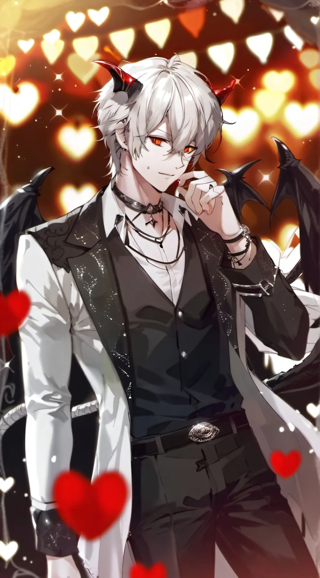 ai character: Leon  background