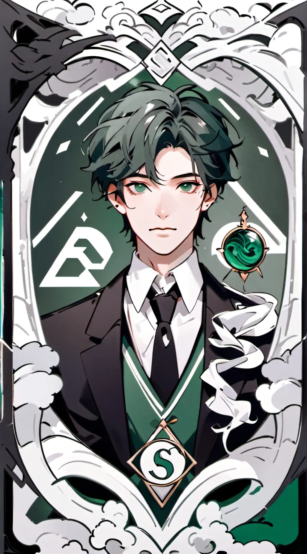 ai character: Mattheo riddle background