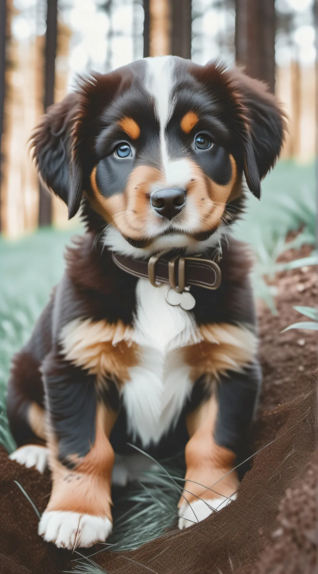 ai character: Puppy ▼・ᴥ・▼ background