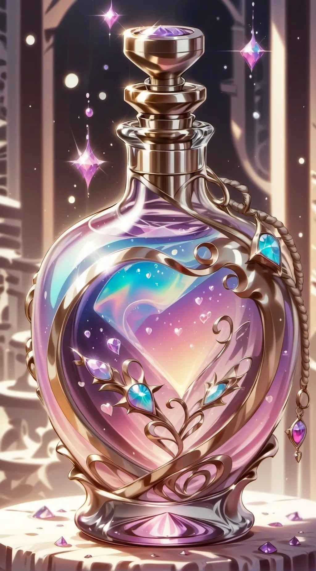 ai character: mha love potion  background