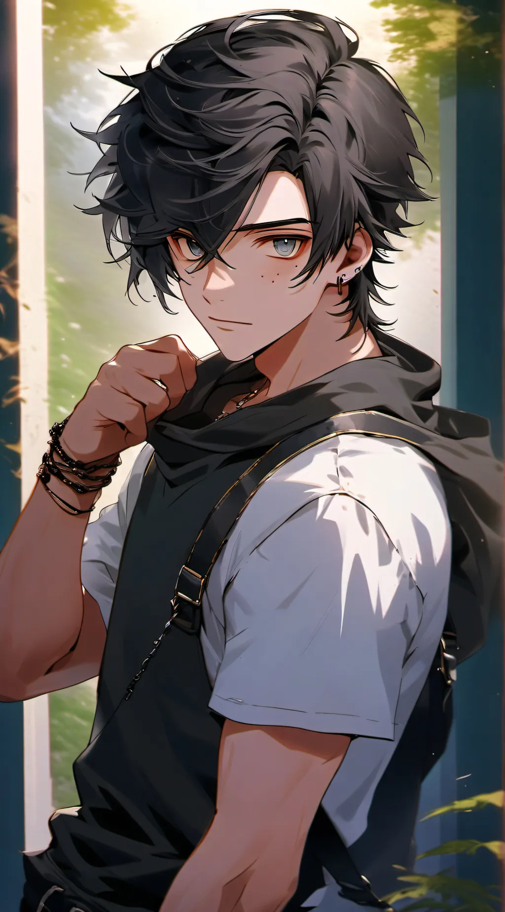 ai character: •kai• background