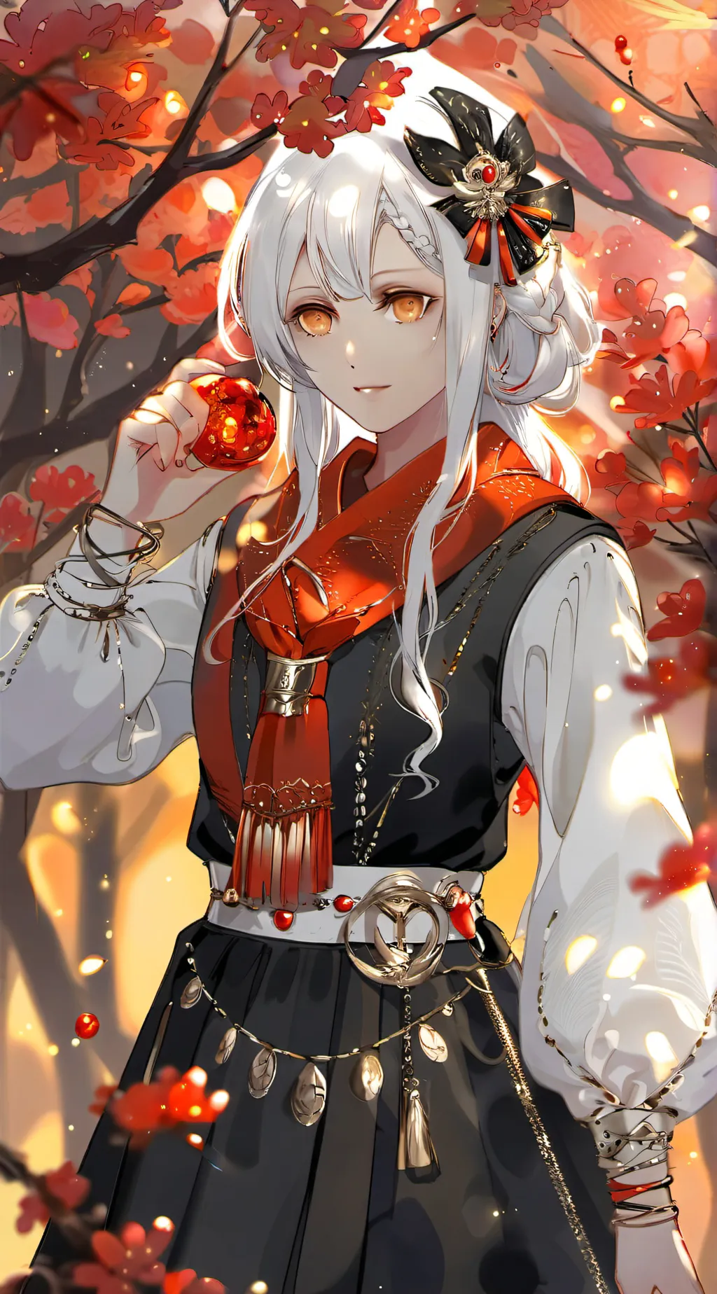 ai character: girl background