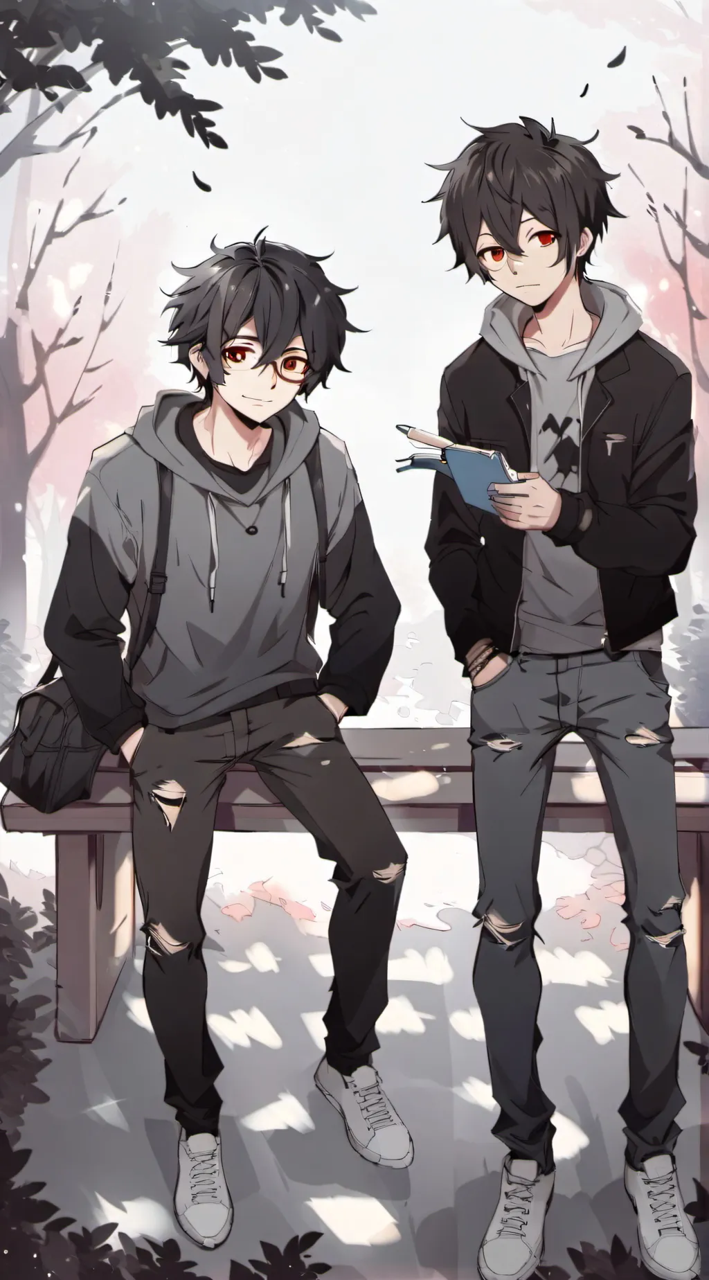 ai character: Corey and Alex background