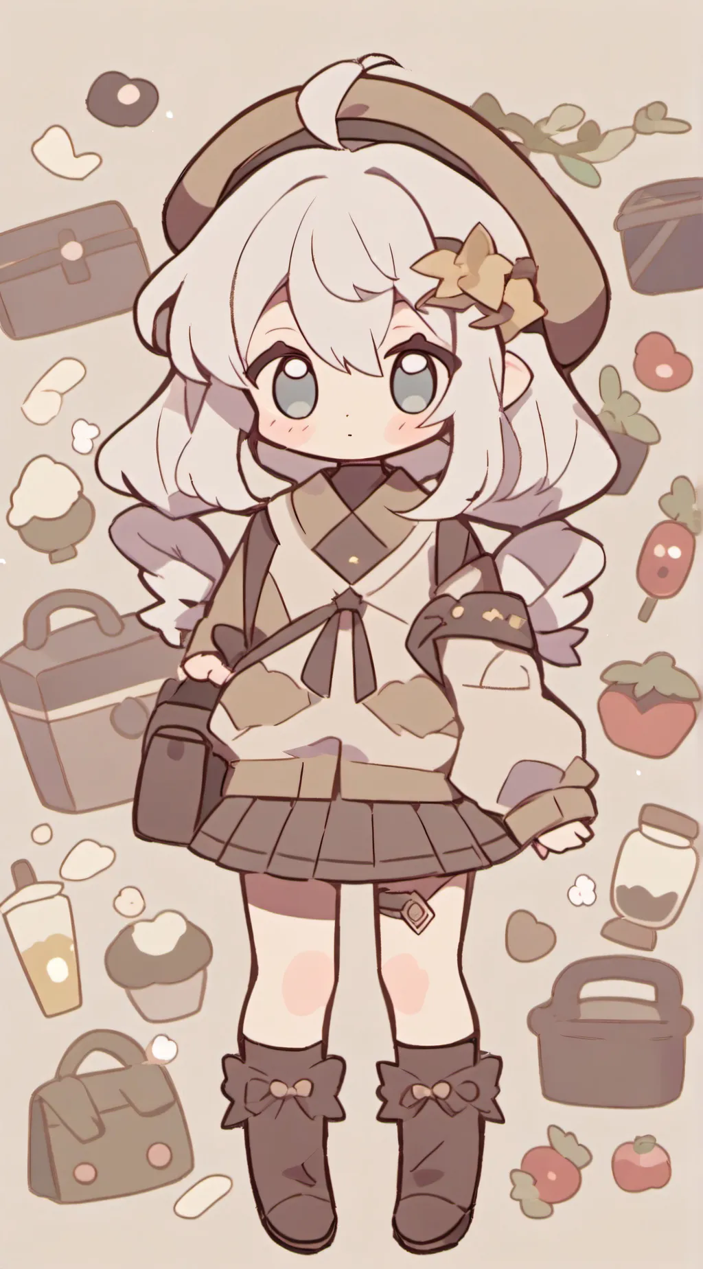 ai character:  Mha school fight background