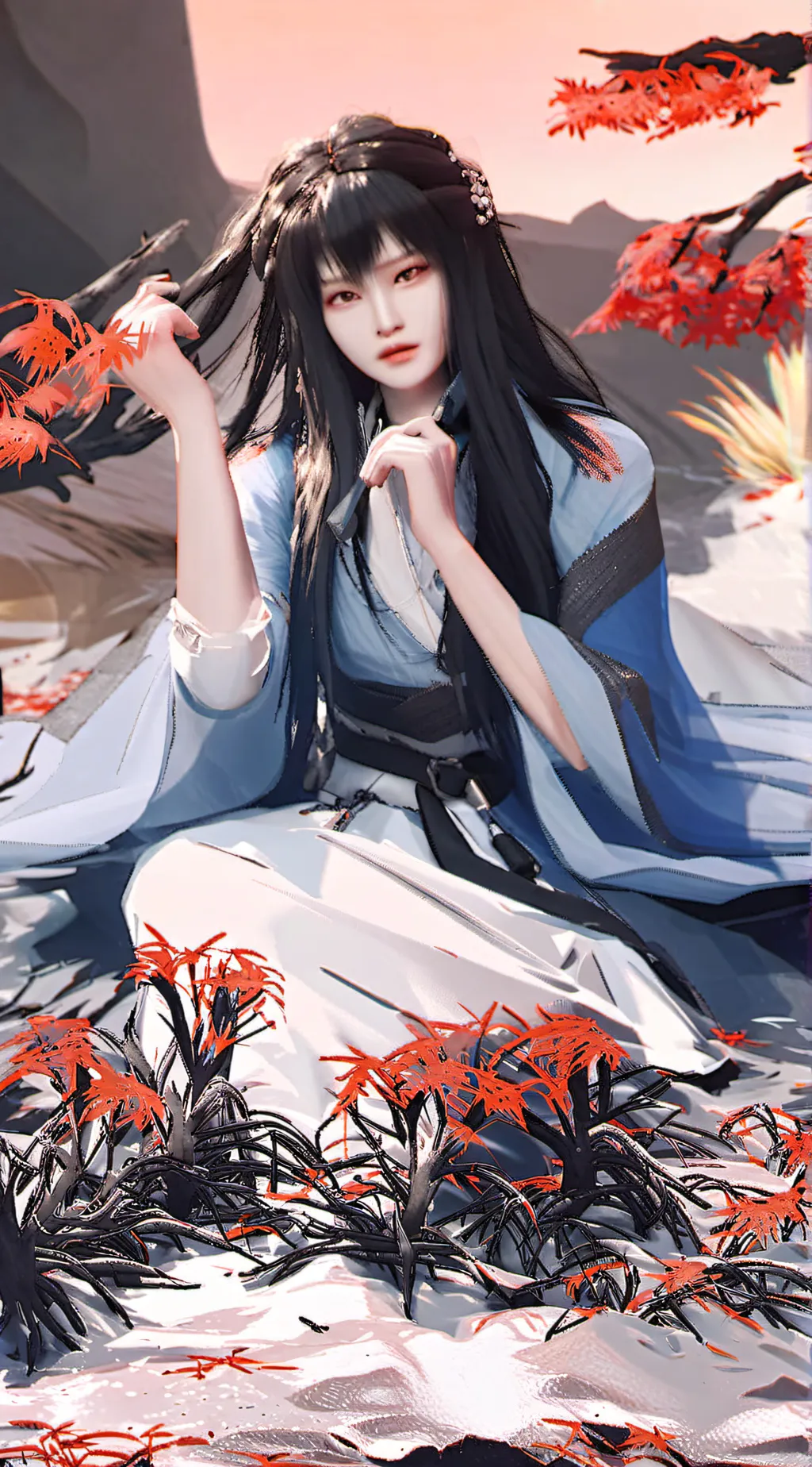 ai character: Muichiro tokito background