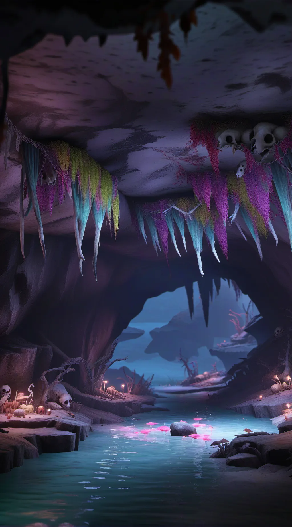 ai character: The deep dark background