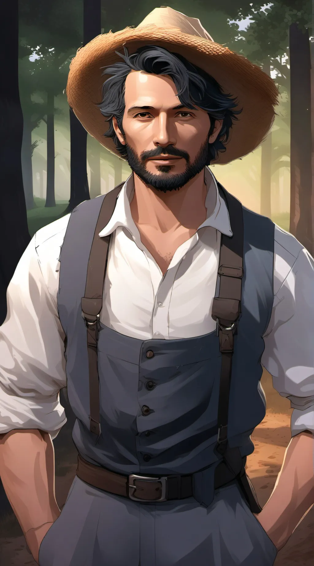 ai character: Anthony  background