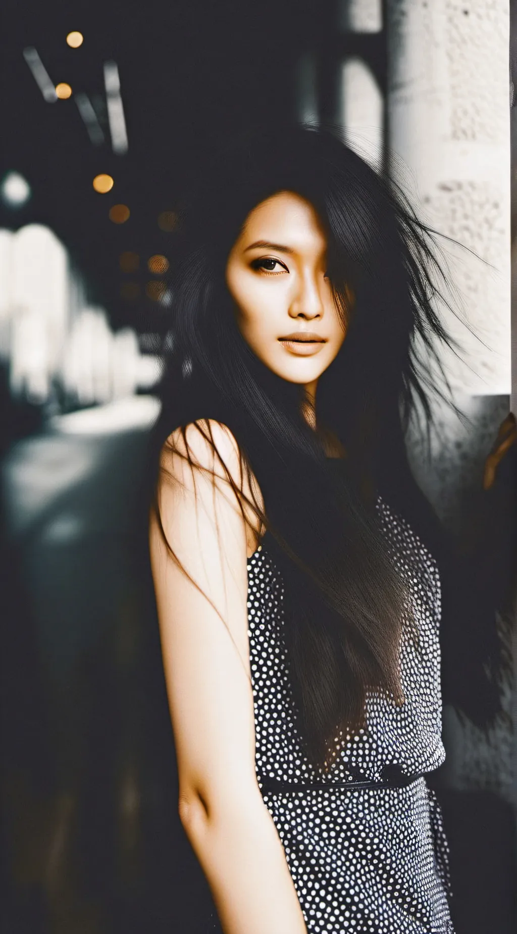 ai character: Amber background