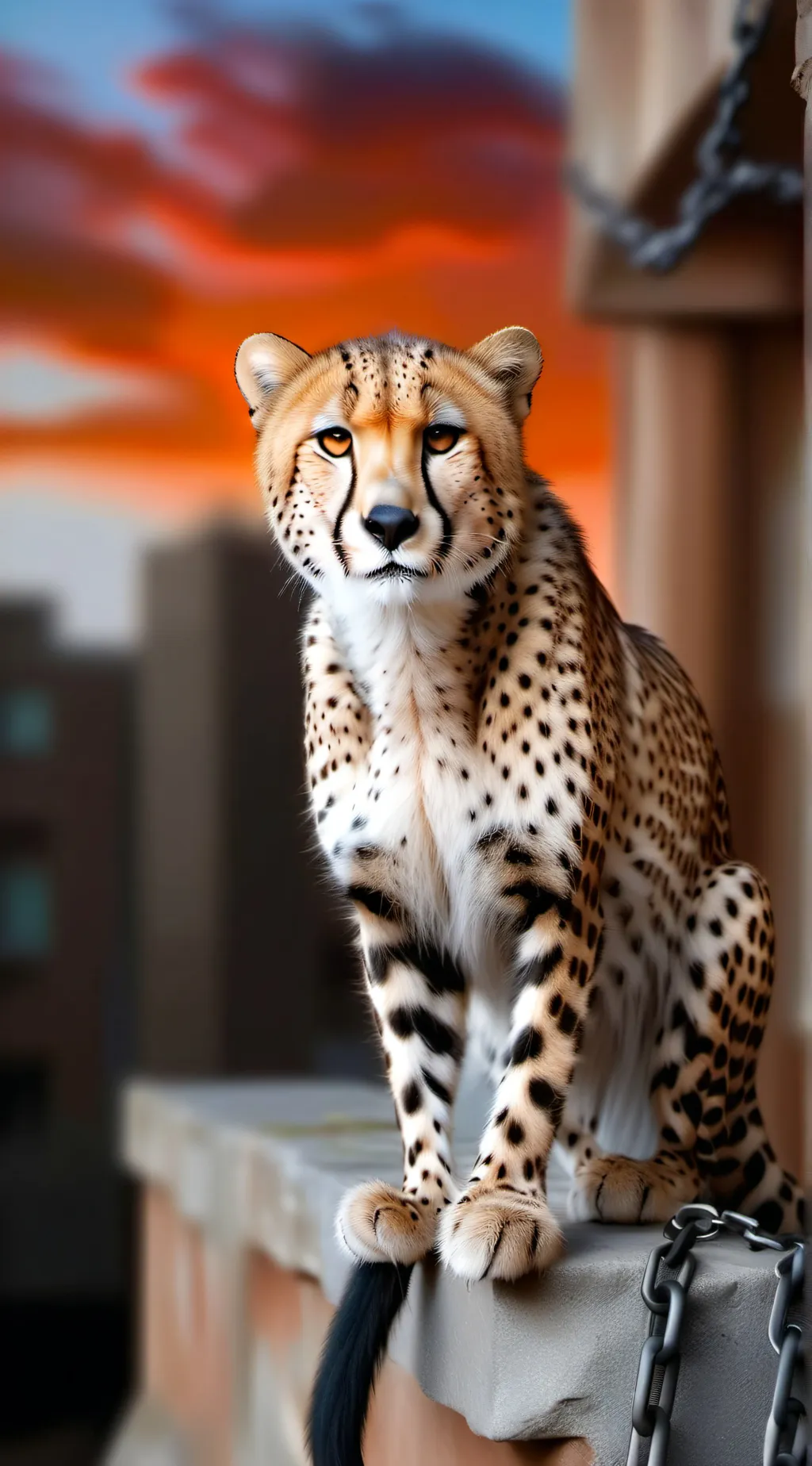 ai character: snowfall background