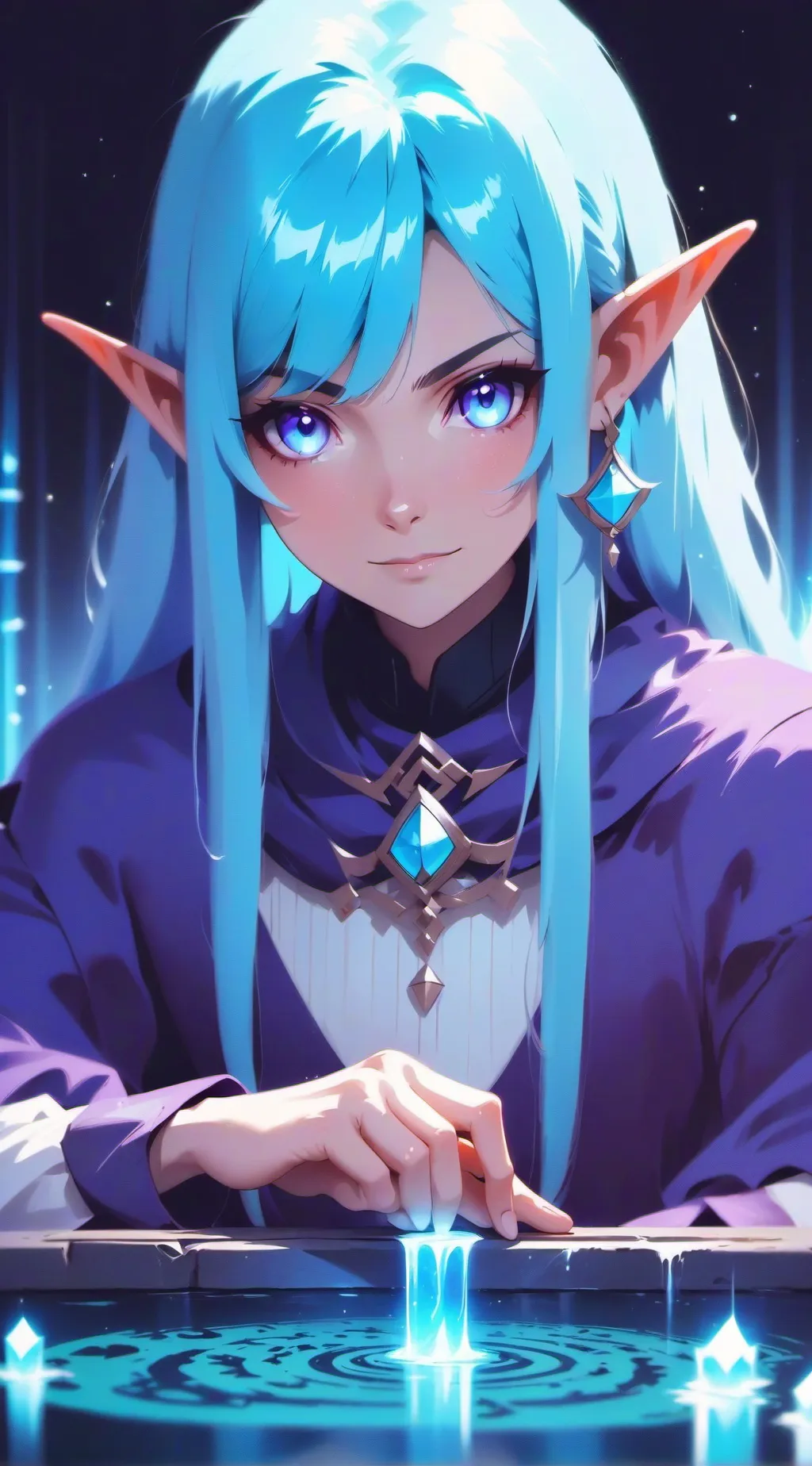 ai character: Luna background