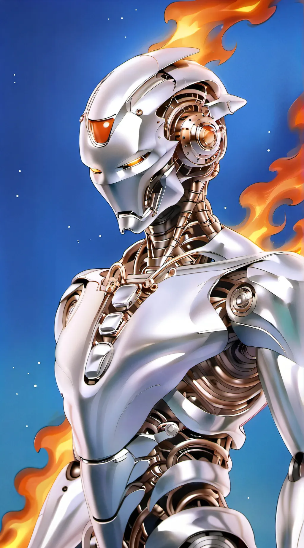 ai character: torchman background