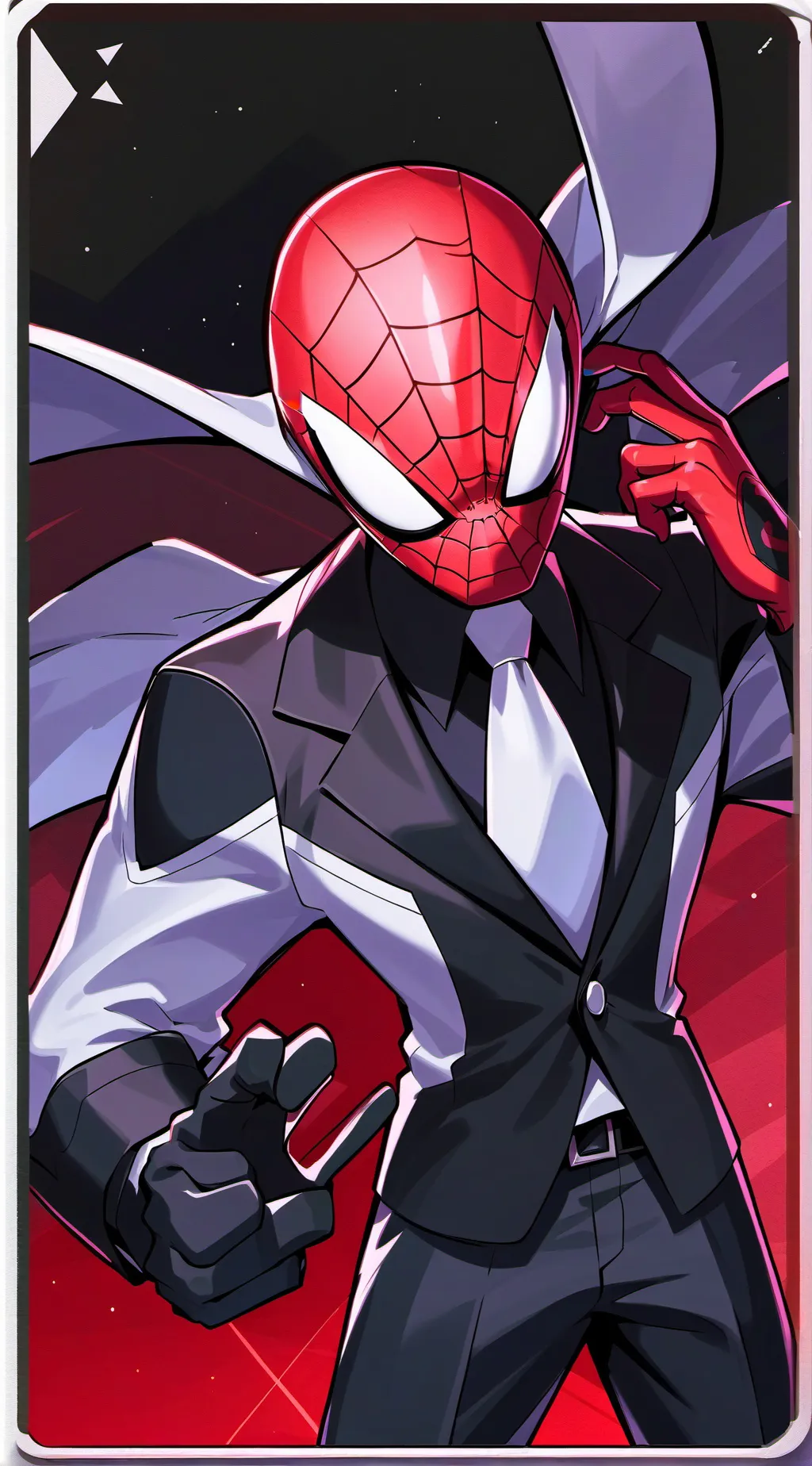 ai character: spider man background