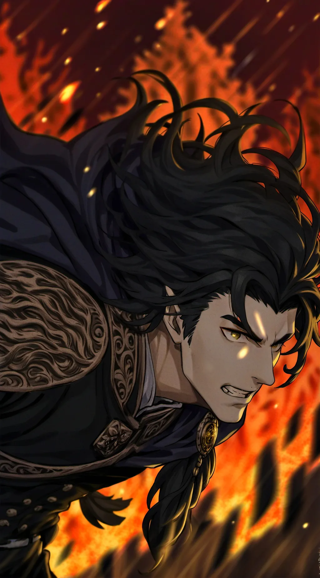 ai character: anger background