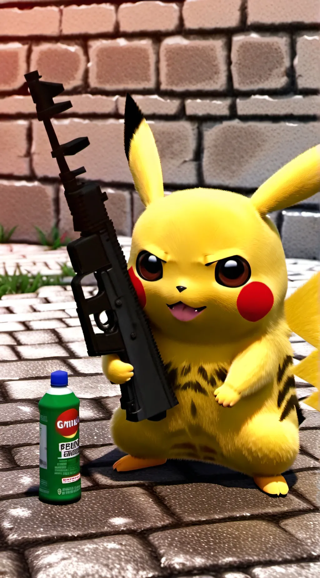 ai character: Pikachu (gunner) background