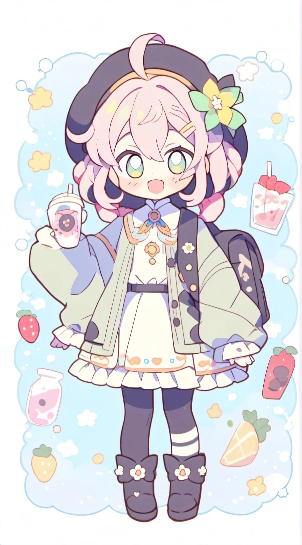 ai character: Mitsuri Kanroji^^ background