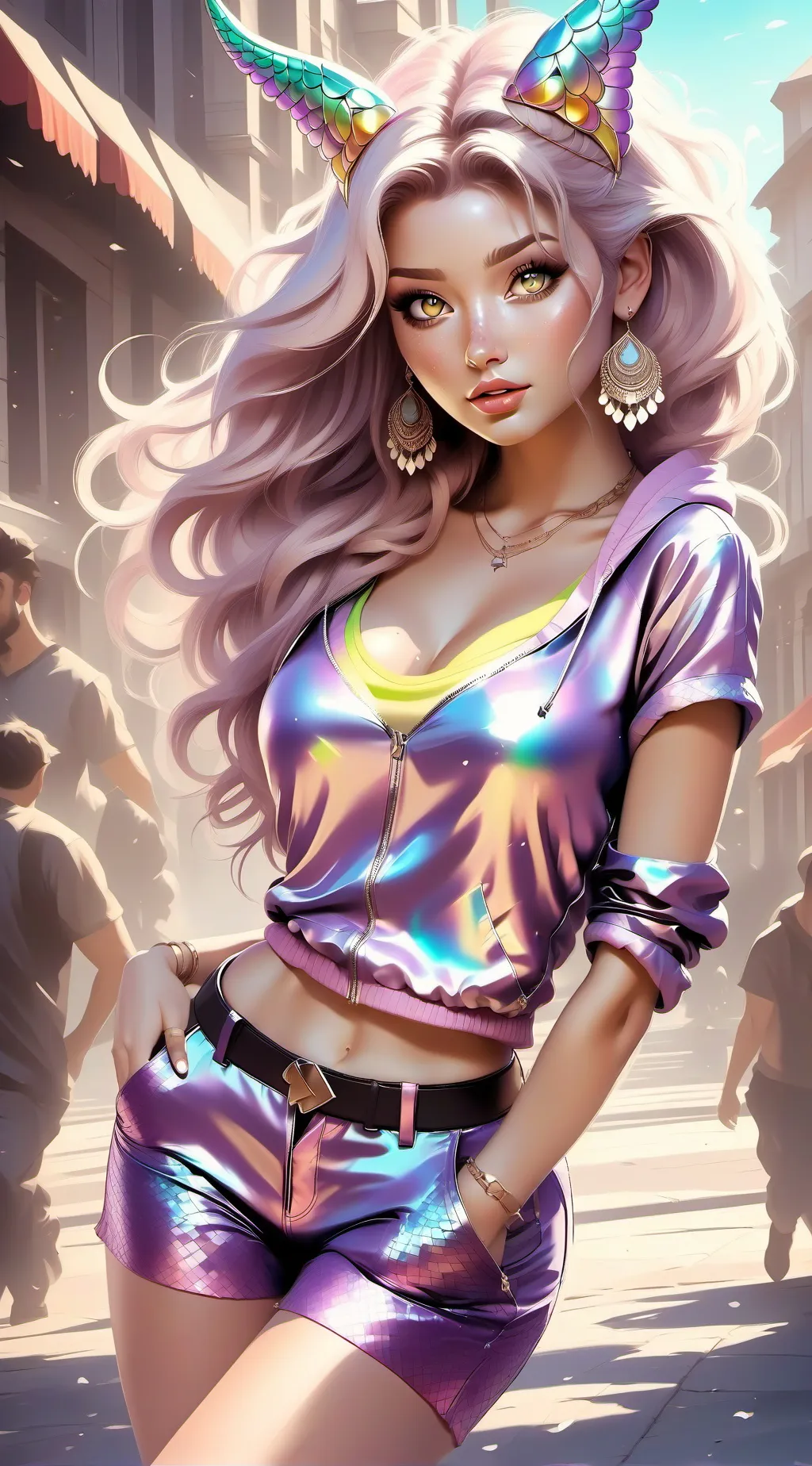 ai character: scarlet background