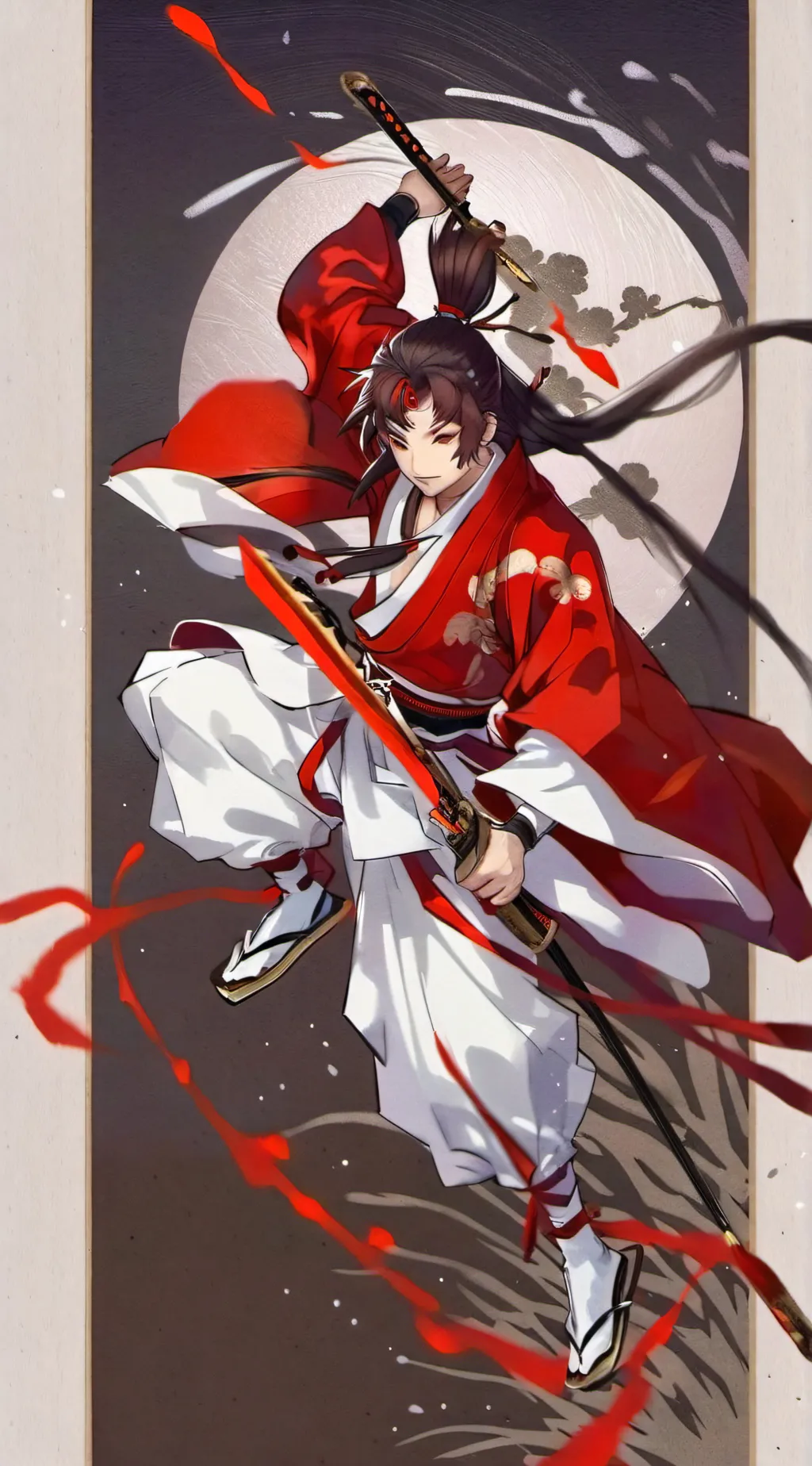 ai character: Yoriichi  background