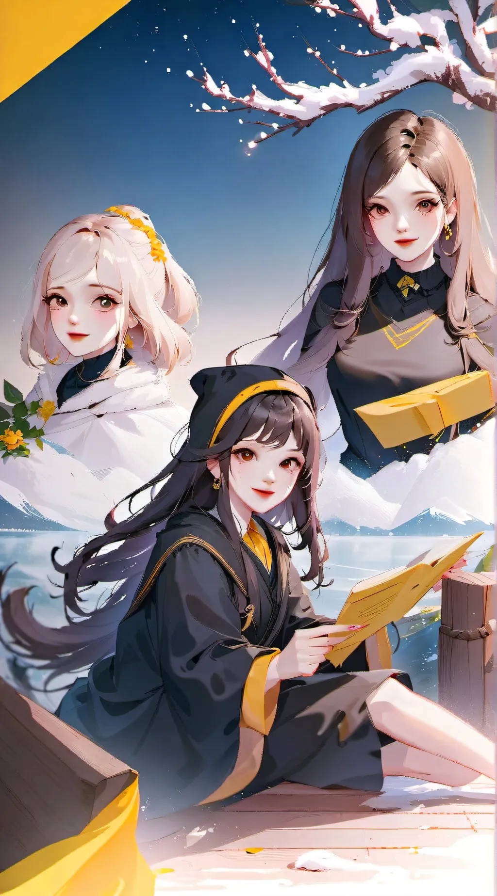 ai character: ♡{Hufflepuff}♡ background