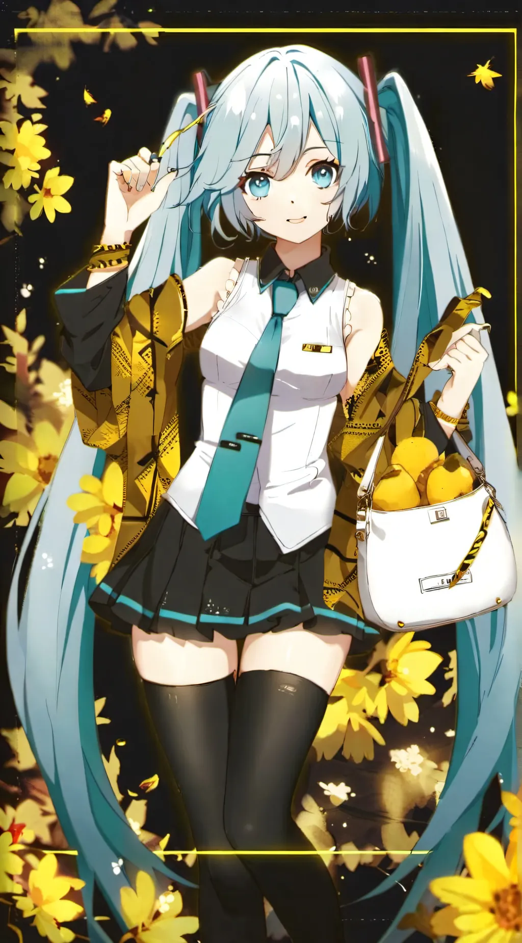 ai character: Miku background
