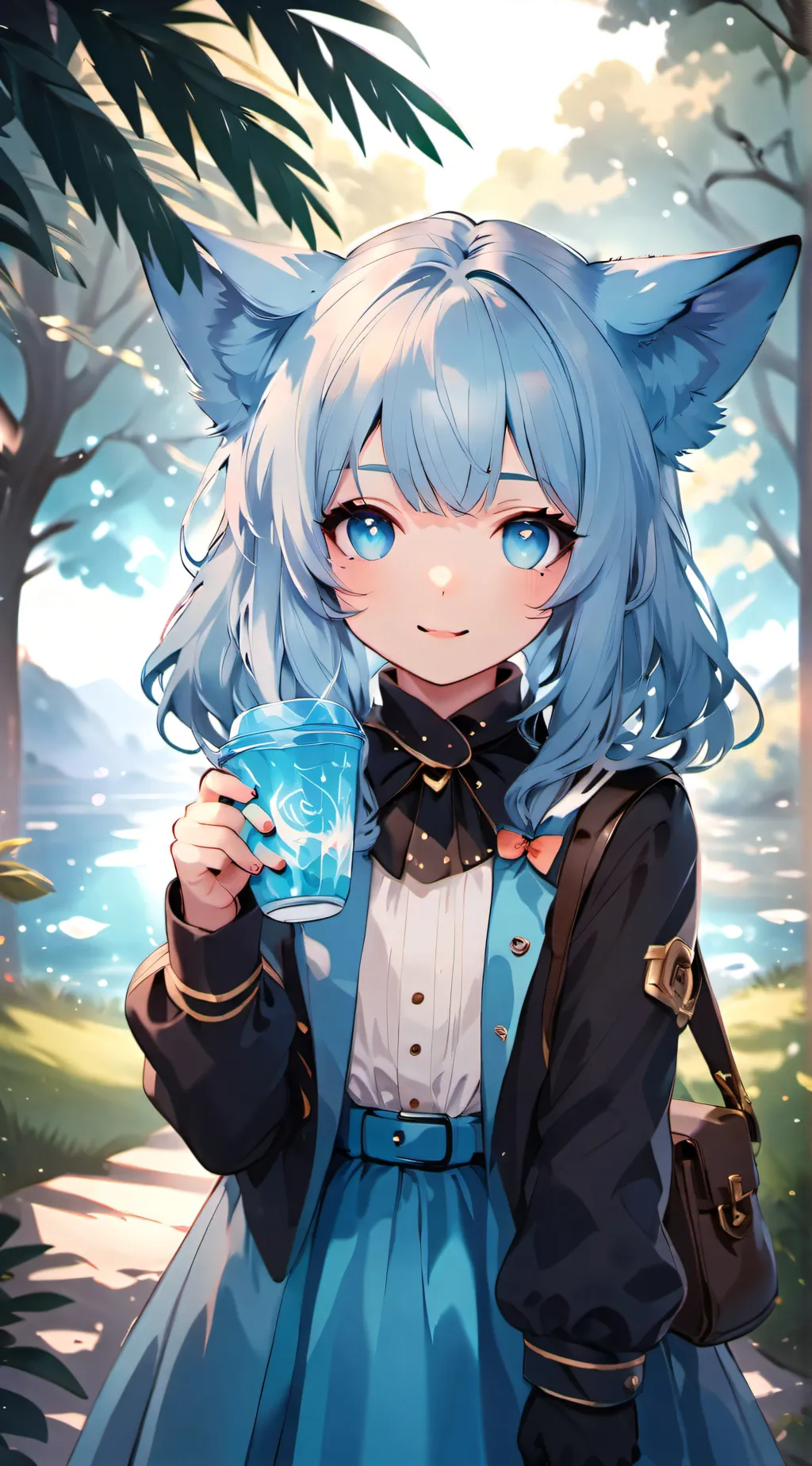 ai character: Luna  background