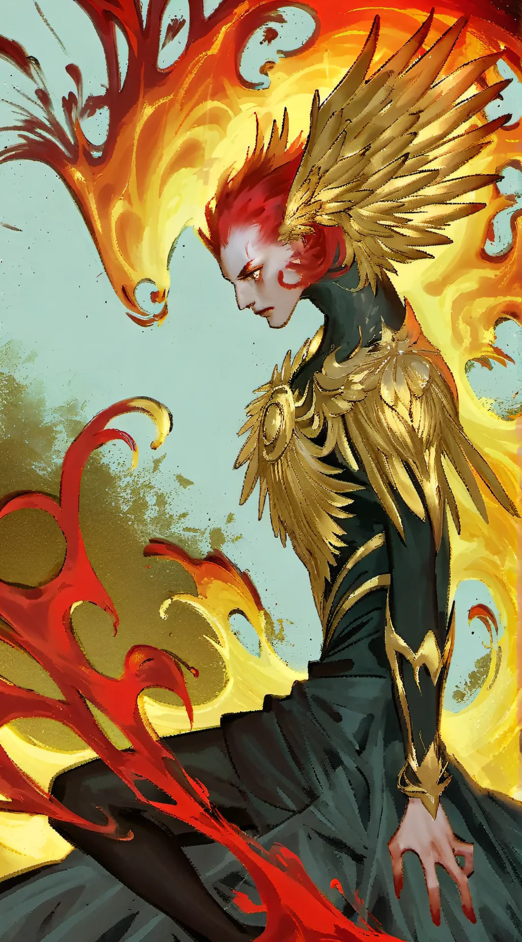 ai character: Ember  background